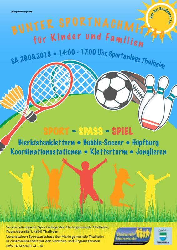 Plakat Sportnachmittag